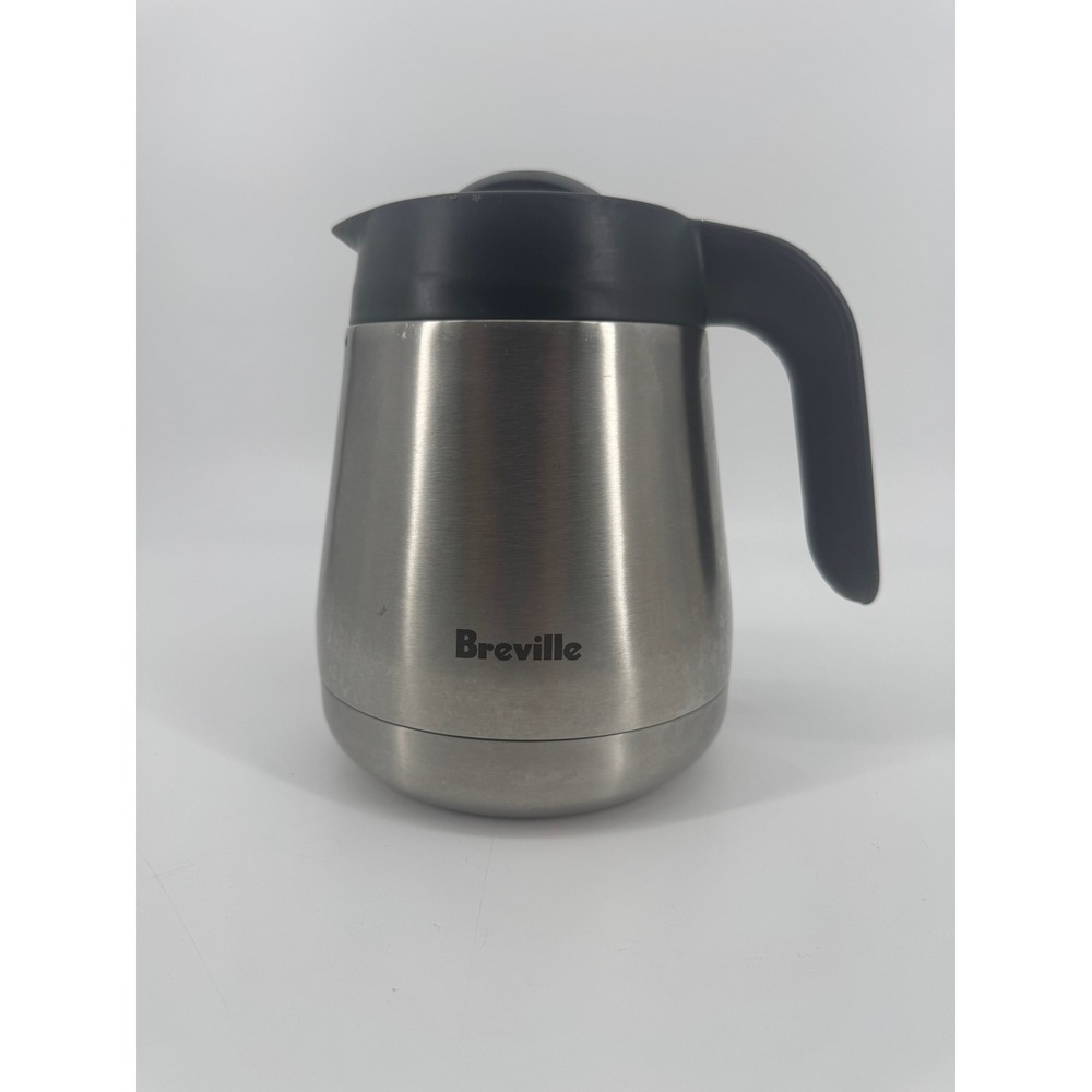 Breville Thermal Coffee Carafe Stainless Steel Replacement 7.5in Silver Black